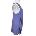 Free People Beach LA Nite Lavender Sleeveless Mini Dress Ribbed Casual Summer L Photo 3