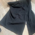 Maeve x Anthropologie Asymmetrical Zipper Tube Top Black/Noir Size S Black Photo 3