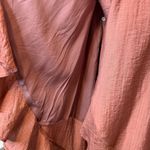 Peach Love California  True Wrap Dress Butterfly Sleeve Side Tie Size Large Photo 6