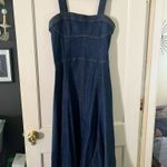 Simkhai Cici Bustier Denim Midi Dress. NWT. Size 14, (runs small). Blue Photo 7