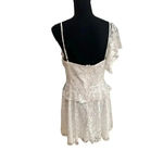 Amanda Uprichard NEW- NWT  Bailee Lace Dress White L Bridal Mini Photo 7