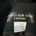 Jones New York  Evening women's size 6 black cropped one button blazer Photo 2