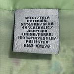 Green Yellow and Pink Tweed Jacket with Fringe Trim Size 4 Photo 6