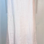 St. Tropez  West Blush Pink 100% Linen Halter Shift Dress Small Photo 0