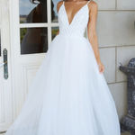 Hello Molly  White Tulle Maxi Dress Photo 0