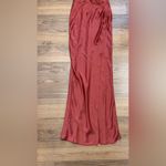 BHLDN  Anthropologie Tank Top Maxi Dress Gown Freya Satin Formal Cinnamon Fall Photo 4