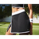 Alo Yoga Alo Airbrush Streamlined Skirt Black White Slit Sports Tennis Athletic Skort L Photo 1