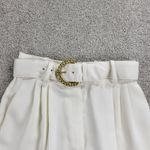 Vintage‎ Ellen D Womens Pants 9/10 White Pleated Belted Tapered Ankle Career Photo 8
