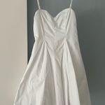 ZARA  White Lace-Trimmed Mini Dress Photo 0