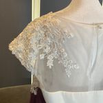 Women’s Ivory Lace Top Chiffon V Photo 6
