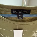 Olive Green Sunflower Tee Size M Photo 1