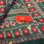 Designer Scarf Emerald Green Dupta Style Floral Sequins Embellished 35x84 Photo 4