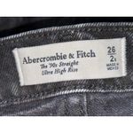 Abercrombie & Fitch  Black The 90s Straight Ultra High Rise Jeans Womens 26 2 S Photo 2