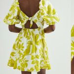 Maeve Anthropologie  Feliciana‎ Tropical Print Mini Dress Size Small Photo 2