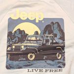 Jeep 🆕  Womens L Sky Blue Wrangler Sweatshirt Live Free Authentic Merch NEW Photo 3