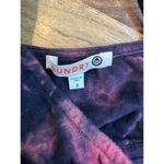 Sundry  Women's Red & Purple Tie Dye Drawstring Waist Jogger Jumpsuit Size 2 Photo 3