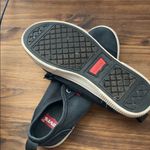 Levi's  low cut Canvas sneakers shoes Black Malibu Beach trainers M 5 W 7  GUC Photo 6