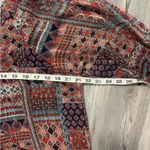 A Byer A. Byer Boho Patchwork Blouse | Crochet Lace Detail | Size M Photo 4