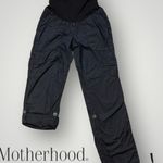 Motherhood Maternity  Black Carpenter Roll Tab Capris. Medium Photo 0