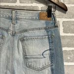American Eagle  Vintage High Rise Fit Blue Blue Jeans Size 2 Button Fly Cropped Photo 5