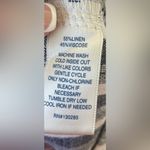 Per Se  LINEN BLEND BEACHY NAVY/GREY/WHITE STRIPED WIDE LEG CAPRI PANTS; size 3X Photo 5