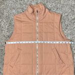 Pink Lily Quilted Full Zip Sleeveless Vest Large L Dusty Mauve Pink Cotton Photo 6