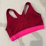 Nike DriFit Sports Bra Padded Racerback Activewear Womens Small Red/Pink Workout Photo 2