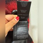 Mackage  Wool & Leather Plaid Checkered Red and Black Coat medium Photo 6