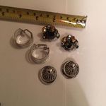 Lot Of 3 Vintage Costume Jewelry Earrings Clip On 3 Signed SARAH Barclay Vogue Photo 7