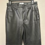Pistola  Cassie Black Faux Leather High Rise Straight Leg Pants Women’s Size 27 Photo 3