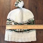 Hand kit “Mrs” or initials MRS knot pompom hat Green Photo 5