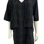 ZARA  Trafaluc Green Blue Plaid Twofer Dress Sz XS Photo 1