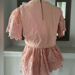 Sea New York Vienne Eyelet Asymmetric Hem Top, Peach Size M New w/o Tag $280 Photo 6