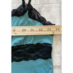 Aerie Vintage  Turquoise Adjustable Strap Lace Trim Y2K Tank Cami Sz M Photo 5