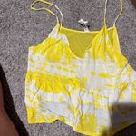 Alo Yoga  yellow and white tank top M Photo 3