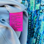 Betsey Johnson  Midi‎ Dress Womens 2 Blue Aztec Lined Lace Trim Zip up Back Photo 9