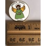 Rare Vintage 1980s Sierra Madre Girl Scouts Pin Green Angel SMGS GS Gold Tone Photo 1