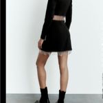 ZARA BLACK MINI SKIRT Photo 3