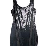 Forever 21  Women's Sequin Style Black Mesh Back Holiday Style Dress Sz M Photo 0