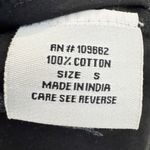 Snapdragon & Twig Cotton Popover Shirt Dress Black White Preppy Lagenlook Small Photo 5