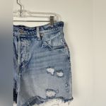 Gap  Mom Fit Denim Shorts Medium Wash Destroy Women’s Sz 10 Photo 1