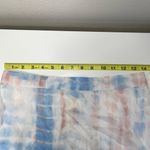 Japna NWT Light Blue & White Tie Dye High Rise Midi Lined Skirt Photo 7