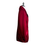 Liz Claiborne Water Resistant Chili Red Rain Trench Coat Women's Size Small Photo 2