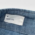 Gap Size 4 Wide Leg High Rise Chambray Pants Cotton Lightweight Beach Casual Photo 6