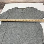 J Brand Women XS Gray Knit Tunic Top Short Sleeve Made in USA Photo 2