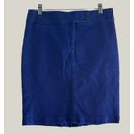 Talbots Womens Royal Blue Denim Look Pencil Skirt Size 6 Cotton & Spandex Size 6 Photo 2