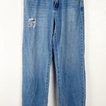 One Teaspoon Jackson Intentionally Ripped Destroyed Hem High Rise Jeans, Size 28 Photo 0