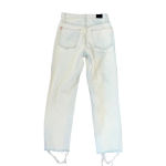 BDG Size 24 Super Light Wash Slim Straight Jeans with Raw Hem Photo 4