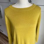 Eileen Fisher  Organic Cotton Silk XS Knit Tunic Top 3/4 Sleeve Blouse Oversized Photo 4