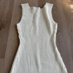 Lulus  Aesthetic Season Ivory Ribbed Dress Photo 9